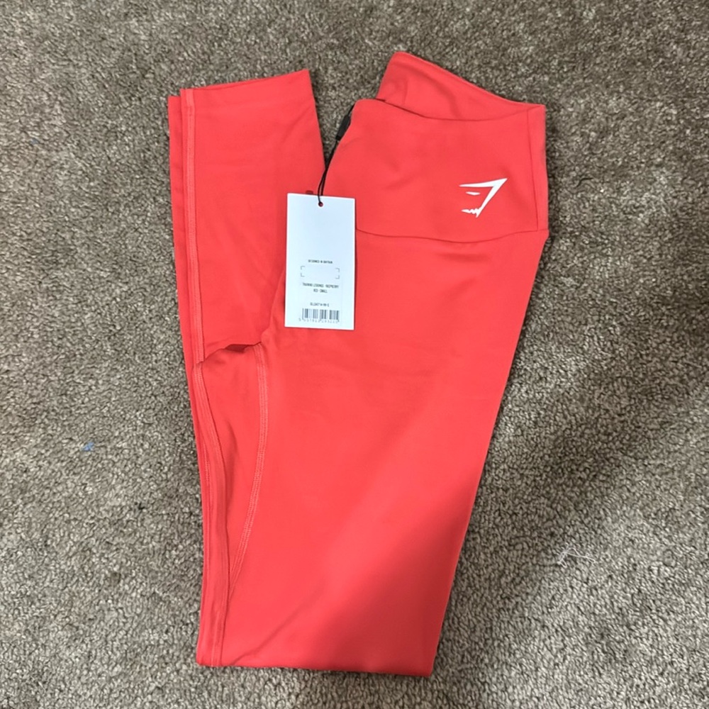 Raspberry red Gymshark leggings, butter soft fabric